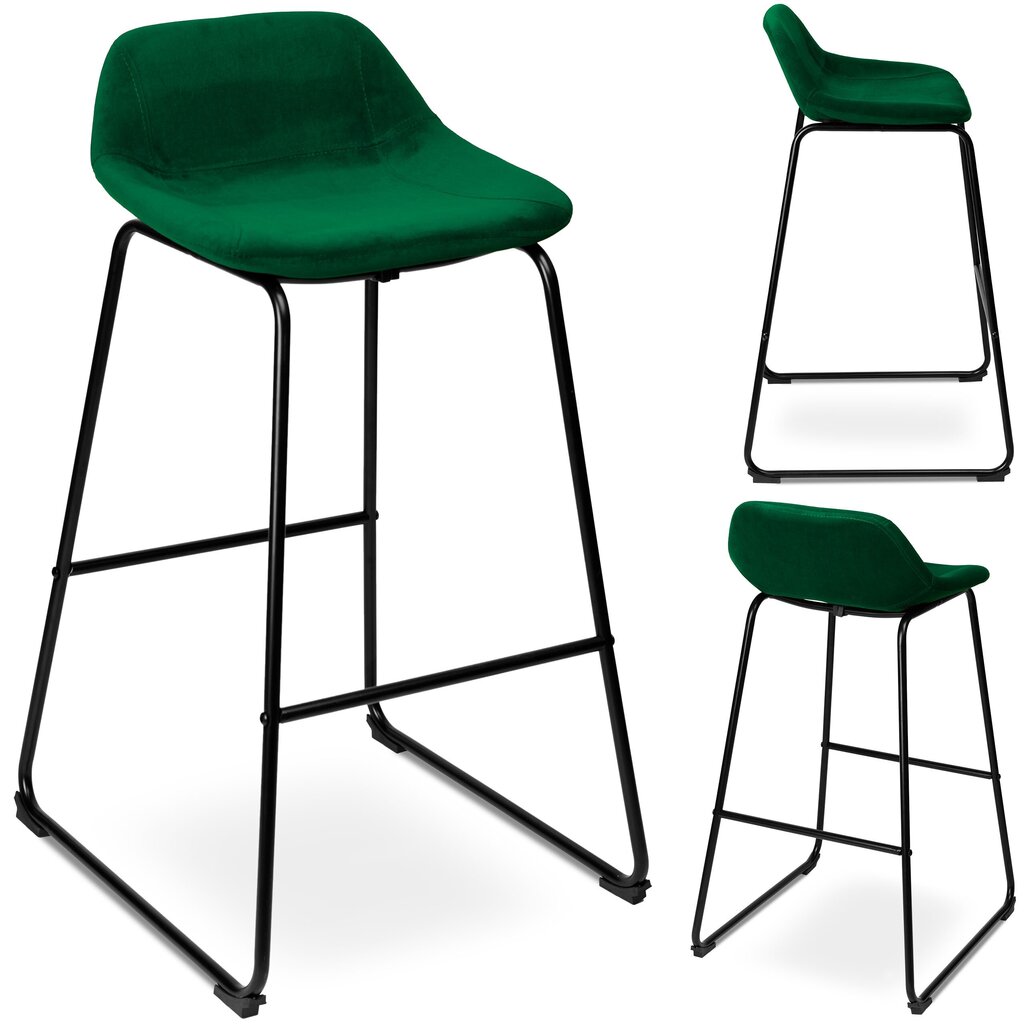 2-jų baro kėdžių komplektas Sligo, žalias цена и информация | Virtuvės ir valgomojo kėdės | pigu.lt