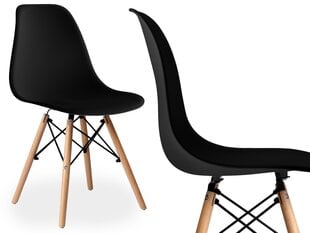Современный черный стул цена и информация | Стулья для кухни и столовой | pigu.lt