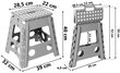 Sulankstoma taburetė Amigo, pilka kaina ir informacija | Lauko kėdės, foteliai, pufai | pigu.lt