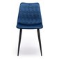 Kėdė Dover Velvet, mėlyna kaina ir informacija | Virtuvės ir valgomojo kėdės | pigu.lt