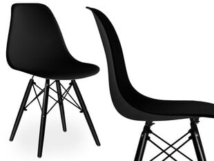 Kėdė Milano, juoda kaina ir informacija | Virtuvės ir valgomojo kėdės | pigu.lt