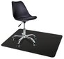 Apsauginis kėdės kilimėlis, juodas цена и информация | Biuro kėdės | pigu.lt