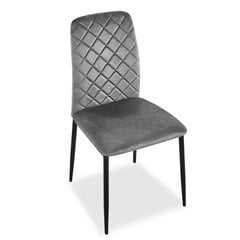 Kėdė Maverik Velvet, pilka kaina ir informacija | Biuro kėdės | pigu.lt