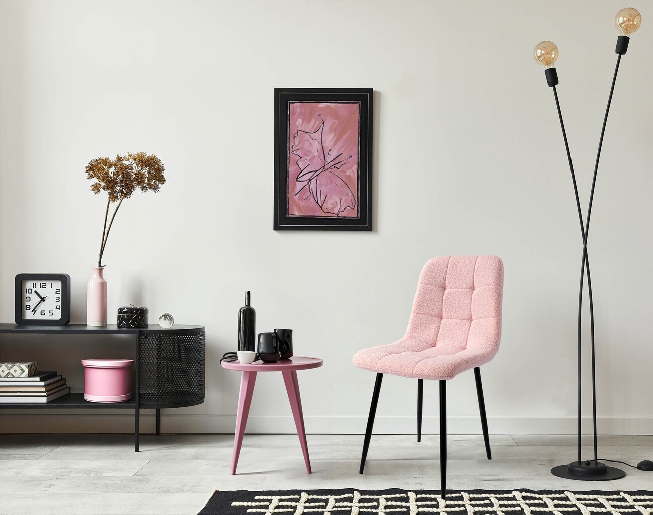 Kėdė Teddy Denver, rožinė kaina ir informacija | Biuro kėdės | pigu.lt