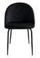 Kėdė Fargo Velvet, juoda kaina ir informacija | Virtuvės ir valgomojo kėdės | pigu.lt