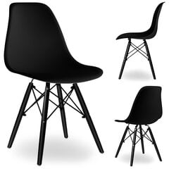Kėdė Paris, juoda kaina ir informacija | Virtuvės ir valgomojo kėdės | pigu.lt