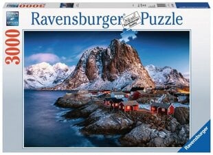 Dėlionė su Hamnoy kalnu Ravensburger, 3000 d. kaina ir informacija | Dėlionės (puzzle) | pigu.lt