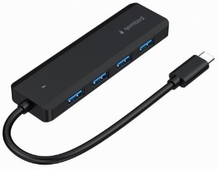 Hubs Gembird 4-port USB 3.1 (Gen 1) Type-C hub цена и информация | Адаптеры, USB-разветвители | pigu.lt