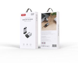 XO adapter GB015 mini Displayport - HDMI 4K gray цена и информация | Адаптеры, USB-разветвители | pigu.lt