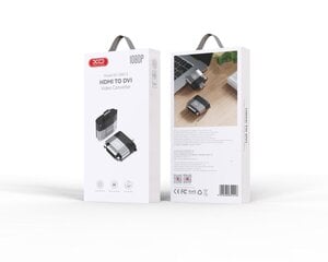 XO adapter GB013 HDMI - DVI gray цена и информация | Адаптеры, USB-разветвители | pigu.lt