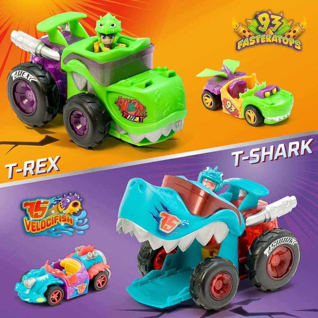 Žaidimų rinkinys Magic Box Mega Wheels T-Racers T-Rex цена и информация | Žaislai berniukams | pigu.lt