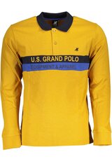 U.S Grand Polo marškinėliai vyrams USP878, geltoni kaina ir informacija | Vyriški marškinėliai | pigu.lt
