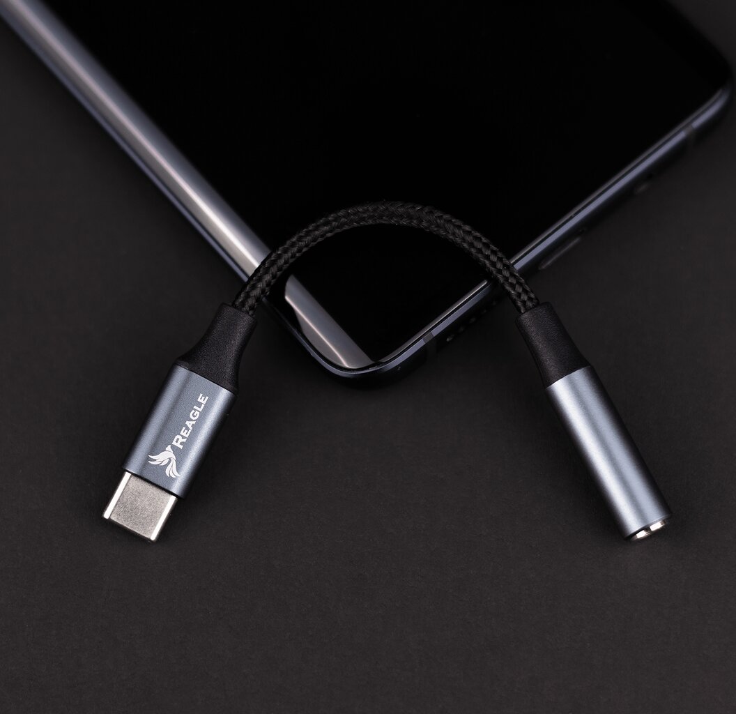 Reagle adapteris USB C MINI JACK DAC AUX USB-C kaina ir informacija | Adapteriai, USB šakotuvai | pigu.lt