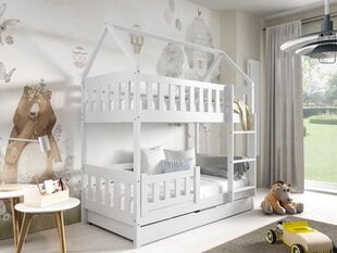 Двухъярусная кровать / домик Luna 2 с матрасами цена и информация | Детские кровати | pigu.lt