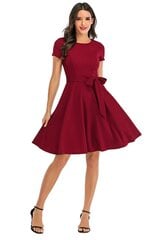 Женское платье в стиле рокабилли DRESSTELLS, красное цена и информация | Платья | pigu.lt