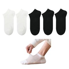 Kojinės unisex StrCloud, baltos/juodos, 5 poros kaina ir informacija | Moteriškos kojinės | pigu.lt