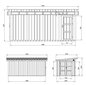 Sodo namelis Timbela M905C su dažų rinkiniu Harvest Honey, A237x279x530 cm / 11.5 m2, smėlio spalvos kaina ir informacija | Sodo nameliai, malkinės, pastogės | pigu.lt