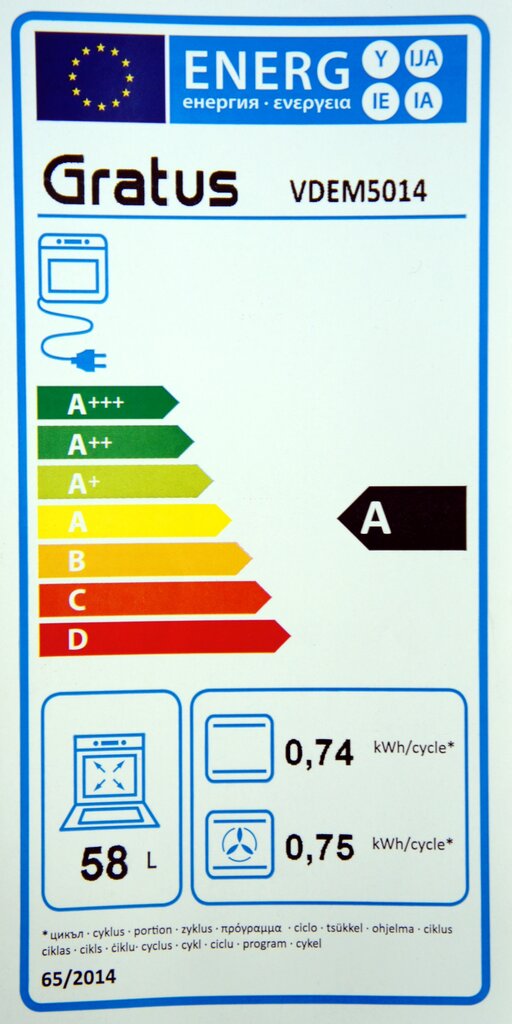 Gratus VDEM5014 kaina ir informacija | Dujinės viryklės | pigu.lt