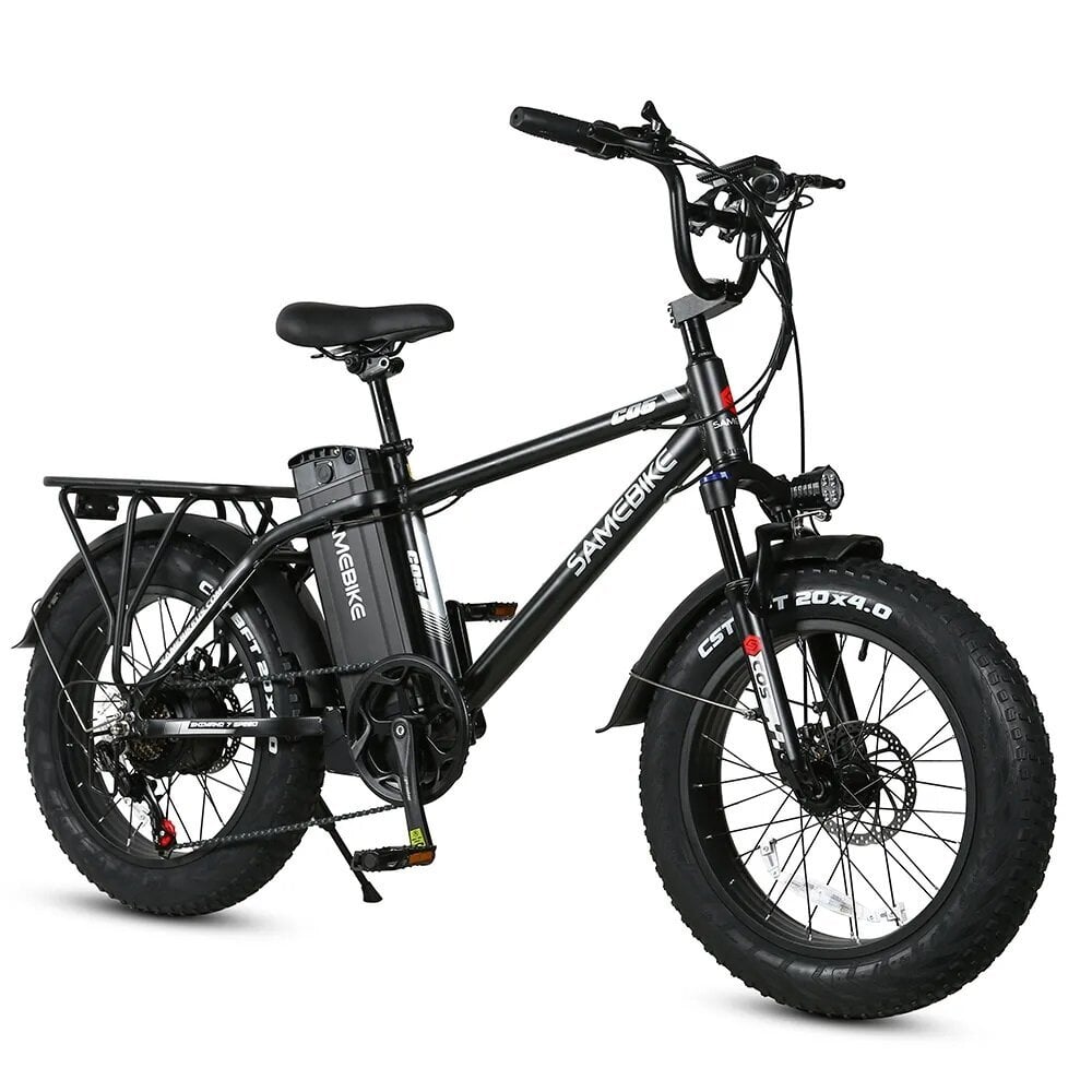 Elektrinis dviratis Samebike XWC05 20", juodas цена и информация | Elektriniai dviračiai | pigu.lt