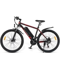 Elektrinis plento dviratis Samebike SY26 26", juodas/raudonas kaina ir informacija | Elektriniai dviračiai | pigu.lt