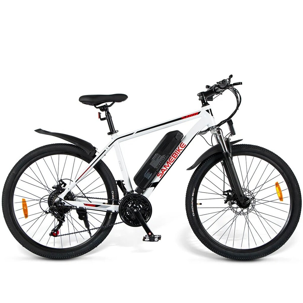 Elektrinis plento dviratis Samebike SY26 26", juodas/raudonas kaina ir informacija | Elektriniai dviračiai | pigu.lt