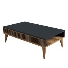 Кофейный столик Asir, 105x34,6x60 см, коричневый/серый цена и информация | Журнальные столики | pigu.lt