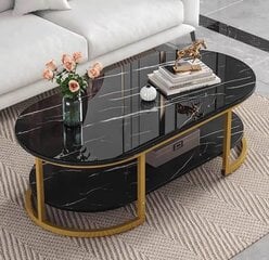 Журнальный столик Arienne 120x60 cm, черный цена и информация | Журнальные столы | pigu.lt