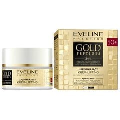 Veido kremas Eveline Cosmetics Gold Peptides, stangrinamasis 50+, 50 ml цена и информация | Кремы для лица | pigu.lt