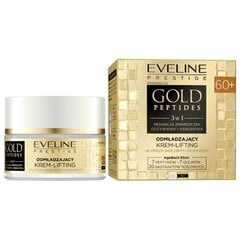 Veido kremas Eveline Cosmetics Gold Peptides, stangrinamasis 60+, 50 ml kaina ir informacija | Veido kremai | pigu.lt