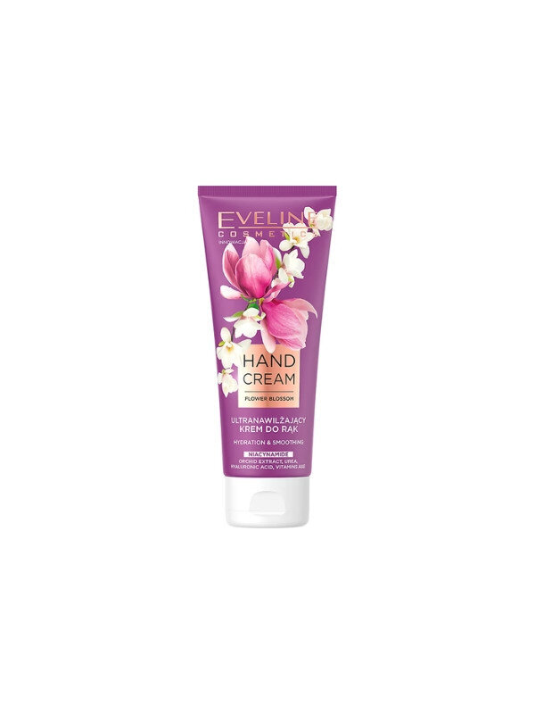 Drėkinamasis rankų kremas Eveline Flower Blossom Ultra Moisturizing Hand Cream, 75 ml цена и информация | Kūno kremai, losjonai | pigu.lt