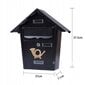 Pašto dėžutė, juoda, L9 kaina ir informacija | Pašto dėžutės, namo numeriai | pigu.lt
