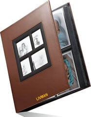 400 карманов фотоальбом LIVMAN BLGE-101 для фотографий размером 10х15см цена и информация | Рамки, фотоальбомы | pigu.lt