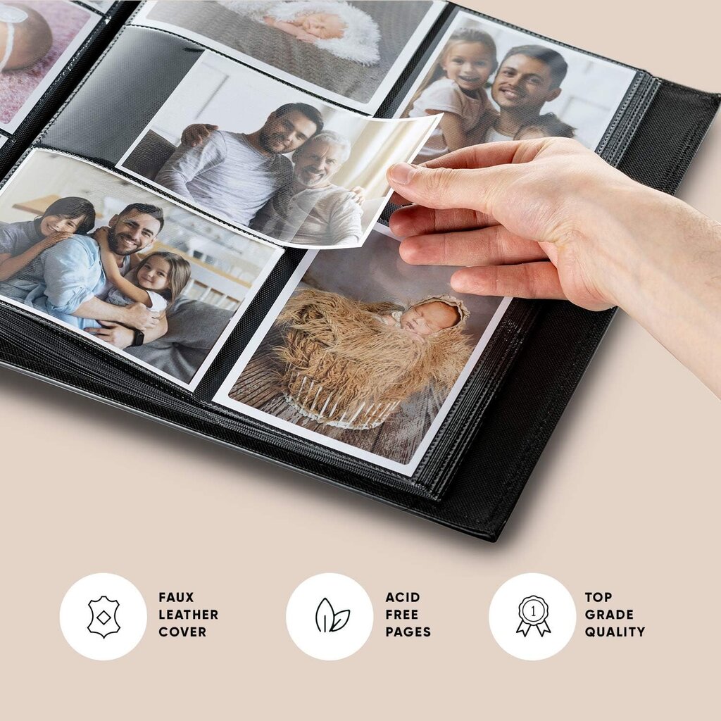 600 kišenių nuotraukų albumas LIVMAN BLGE-102 10x15cm nuotraukoms kaina ir informacija | Rėmeliai, nuotraukų albumai | pigu.lt