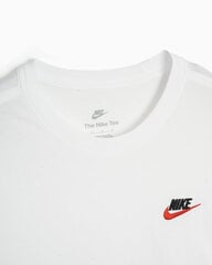 Nike Marškinėliai Vyrams M Nsw Club Tee White AR4997 100 AR4997 100/M kaina ir informacija | Džemperiai vyrams | pigu.lt