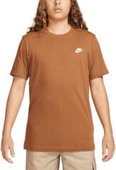 Nike Футболки M Nsw Club Tee Brown AR4997 281 AR4997 281/2XL цена и информация | Мужские футболки | pigu.lt