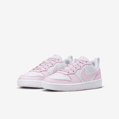 Nike Обувь Court Borough Low White Pink DV5456 105 DV5456 105/4 цена и информация | Спортивная обувь, кроссовки для женщин | pigu.lt