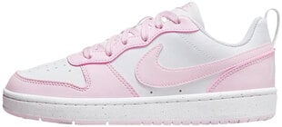 Nike Обувь Court Borough Low White Pink DV5456 105 DV5456 105/4 цена и информация | Спортивная обувь, кроссовки для женщин | pigu.lt