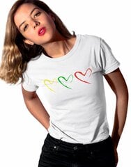 Marškinėliai moterims MO0213999088, balti kaina ir informacija | Marškinėliai moterims | pigu.lt