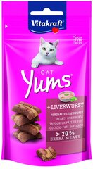 Vitakraft Cat Yums 28822 kepenų skanėstas katėms, 40g цена и информация | Лакомства для кошек | pigu.lt