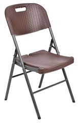 Kėdė Rattan, ruda kaina ir informacija | Lauko kėdės, foteliai, pufai | pigu.lt