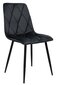 Kėdė Madison Velvet, juoda kaina ir informacija | Biuro kėdės | pigu.lt