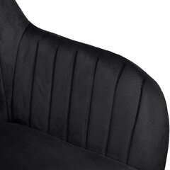 Kėdė Sevilla Velvet, juoda kaina ir informacija | Biuro kėdės | pigu.lt