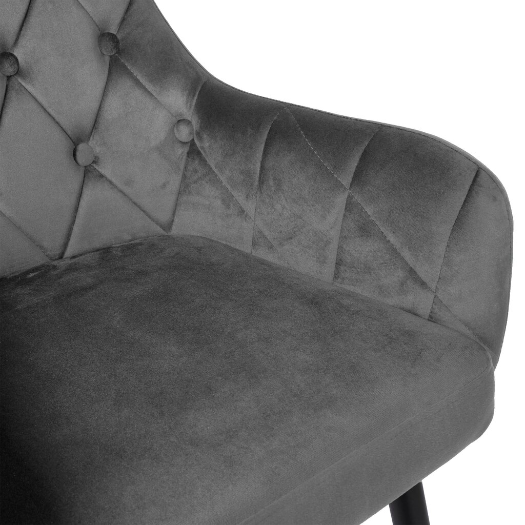 Kėdė Atlanta Velvet, pilka kaina ir informacija | Biuro kėdės | pigu.lt