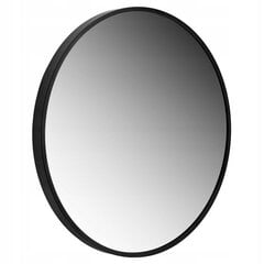 Подвесное зеркало, металлическая рама, 50 см, черное цена и информация | Зеркала | pigu.lt