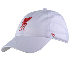 czapka z daszkiem męska 47 Brand EPL FC Liverpool Clean Up Cap EPL-RGW04GWS-WHA 61220-uniw kaina ir informacija | Vyriški šalikai, kepurės, pirštinės | pigu.lt