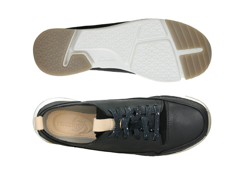 Laisvalaikio batai moterims Clarks Tri Spark 261353844070, juodi kaina ir informacija | Bateliai moterims  | pigu.lt