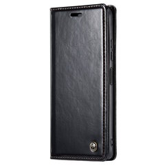 Кожиный чехол-книжка „CaseMe“ Leather - чёрный (Redmi Note 12 Pro+ 5G) цена и информация | Чехлы для телефонов | pigu.lt