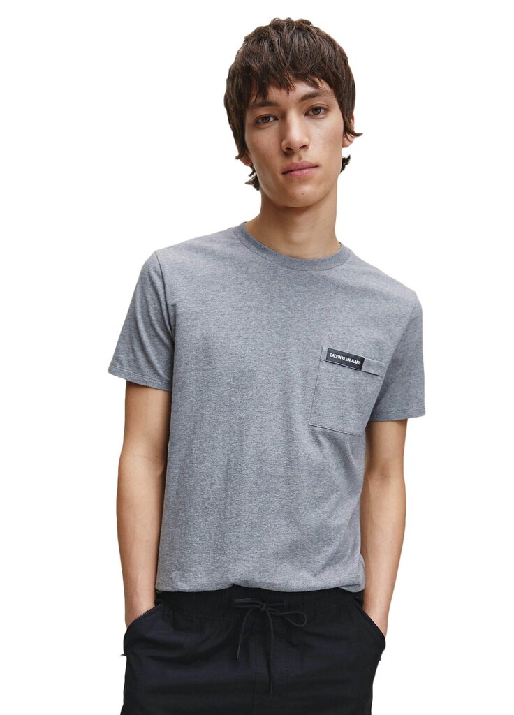 Marškinėliai vyrams Calvin Klein, pilki цена и информация | Vyriški marškinėliai | pigu.lt