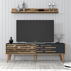 TV staliukas Asir, rudas/pilkas kaina ir informacija | TV staliukai | pigu.lt