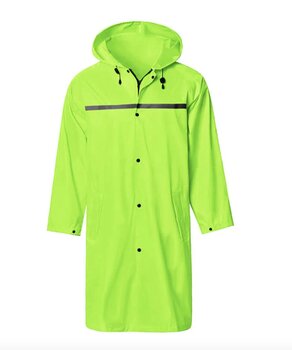Мужская длинная куртка дождевик SaphiRose, зелёный цена и информация | Мужские куртки | pigu.lt